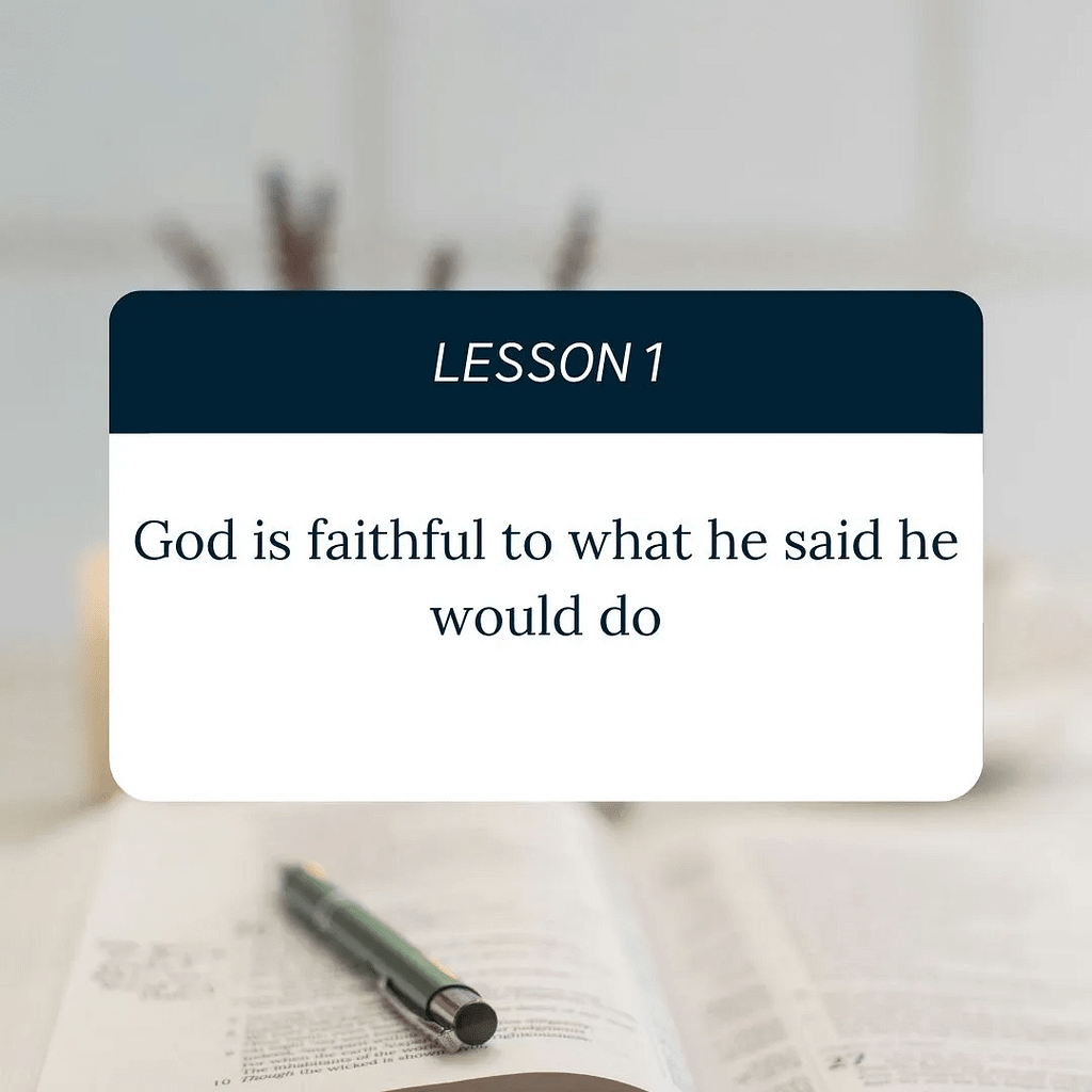 God's faithfulness